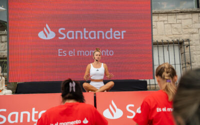 Yoga & bienestar en Run & Bike junto a Banco Santander